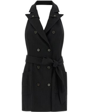 Elisabetta Franchi Vest Dress - Black