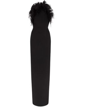 The Attico Embellished Full Length Dress - Black