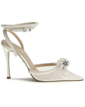 Mach & Mach Embellished Pumps - White