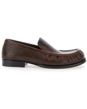 Dries Van Noten Textured Loafers - Brown