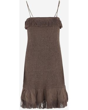 By Malene Birger Valia Mini Dress - Brown