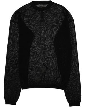 Rick Owens Crew Neck Jumper - Black