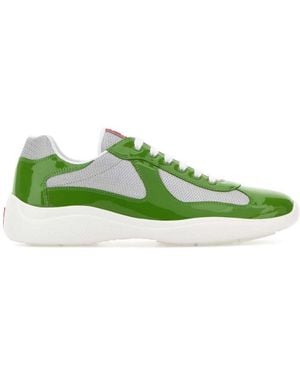 Prada Color Block Sneakers - Green