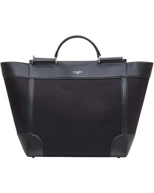 Dolce & Gabbana Logo Large Tote - Blue