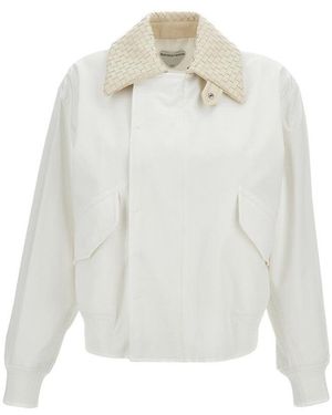 Bottega Veneta Shirt Collar Jacket - White