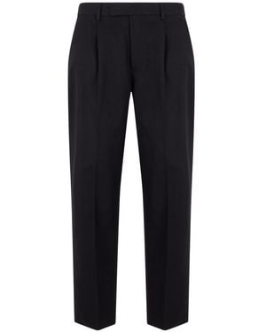 ZEGNA Flat Front Pants - Blue