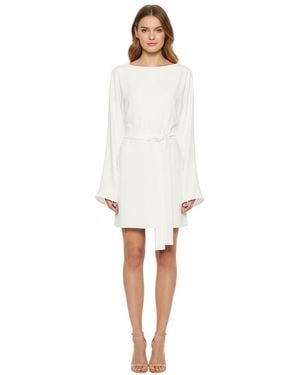 P.A.R.O.S.H. Boat Neck Mini Dress - White