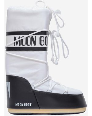 Moon Boot Logo Boots - White