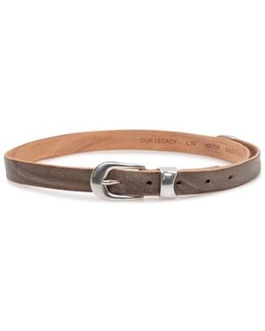 Our Legacy Cintura Solid Belt - White