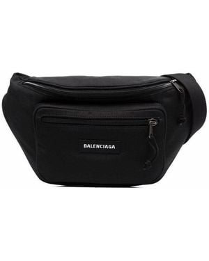 Balenciaga Explorer Recycled Nylon Belt Bag - Black