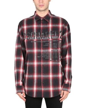 DSquared² Regular Plaid Shirt - Red