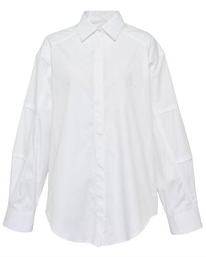 MSGM Oversized Logo Shirt - White
