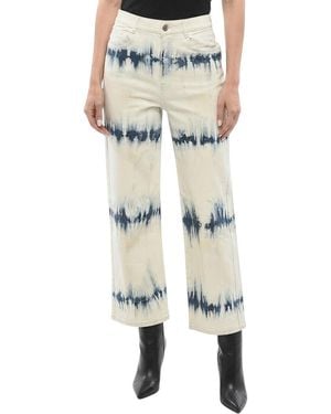 Stella McCartney Off Straight High Rise Jeans - Gray