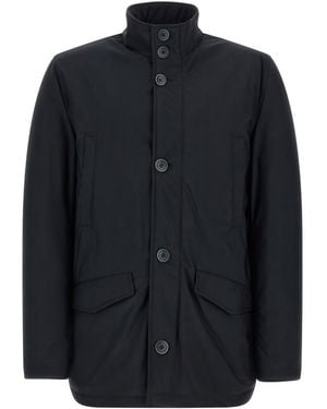 Herno Solid High Neck Jacket - Black
