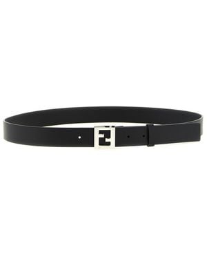 Fendi Ff Logo Buckle Belt - Black