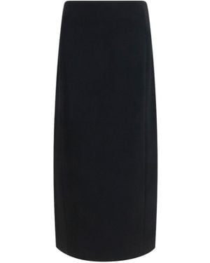 KHAITE Calf Length Skirt - Black