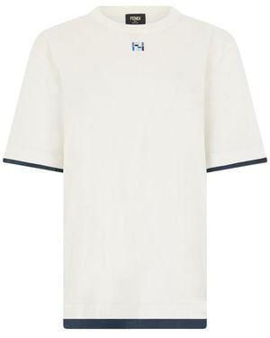 Fendi Logo T-Shirt - White