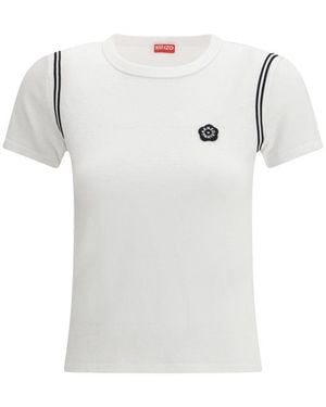 KENZO Logo Crew Neck T-Shirt - White