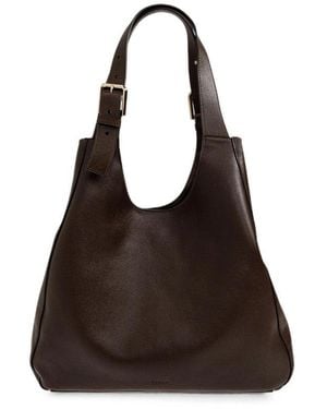 Furla Solid Large Tote - Brown