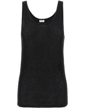 Saint Laurent Modal Blend Tank Top - Black