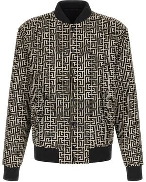 Balmain Reversible Bomber Jacket - Gray