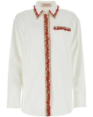 Valentino Poplin Shirt - White