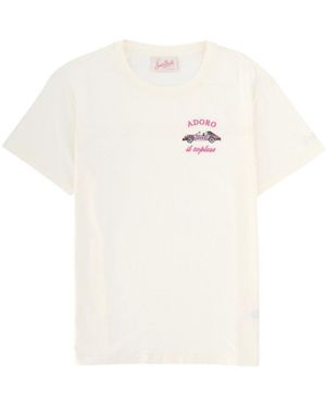 MC2 Saint Barth Graphic Crew Neck T-Shirt - White