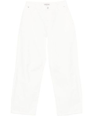Herskind Straight High Rise Jeans - White