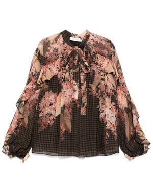 Zimmermann Printed Blouse - Brown