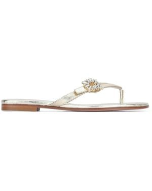 Roger Vivier Embellished Sandal - White
