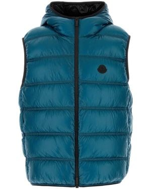 Moncler Quilted Hood Jacket - Blue