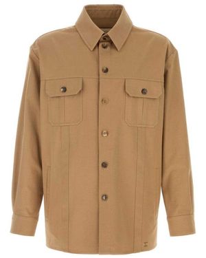 Valentino Light Shirt Jacket - Brown