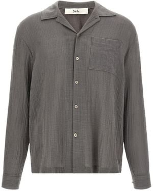 Séfr Relaxed Textured Shirt - Grey