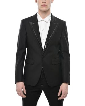 DSquared² Solid Peaked Lapel Blazer - Black