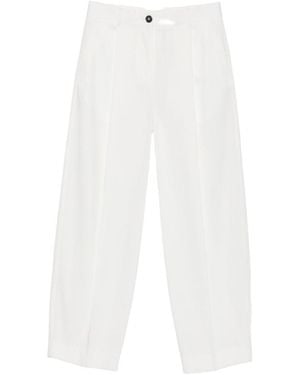 TOTEME Relaxed Fit Pants - White