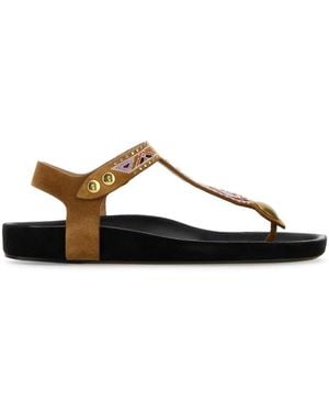 Isabel Marant Suede Sandals - Black