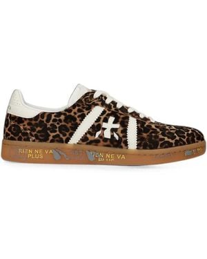 Premiata Color Block Sneakers - White
