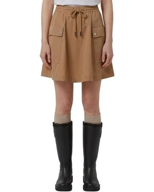 Moncler Above Knee Skirt - Natural