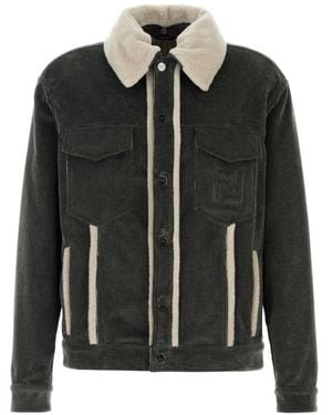 Fendi Textured Jacket - Black