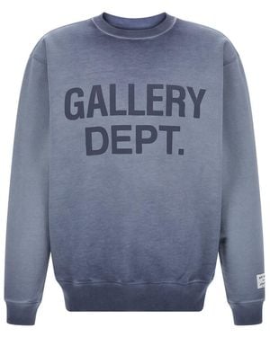 GALLERY DEPT. Logo Crew Neck Sweatshirt - Blue