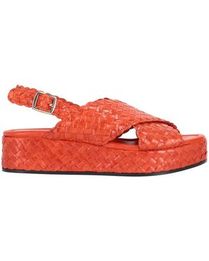 LA ROSE Woven Heels - Red