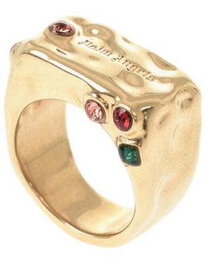 Palm Angels Signature Ring - Metallic