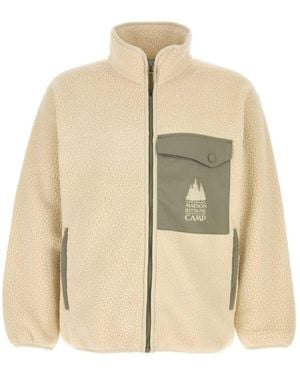 Maison Kitsuné Ivory Pile Jacket - Natural