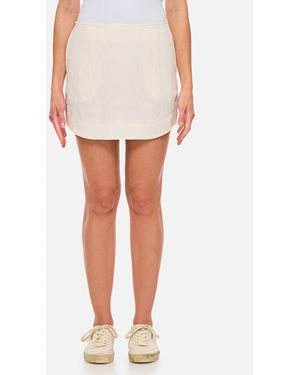 JW Anderson Curved Hem Mini Skirt - White