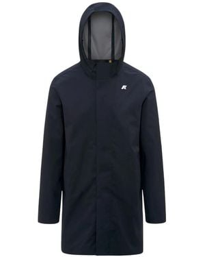 K-Way Hood Parka Jacket - Blue