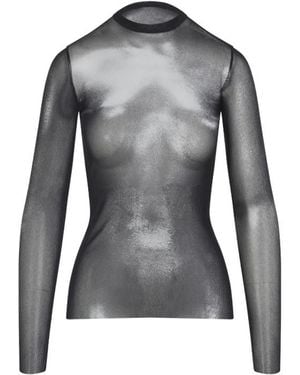 Jean Paul Gaultier Dust Polyamide Top - Gray