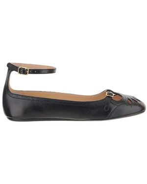 Chloé Perforated Ballet Flats - Black
