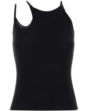 McQueen Scoop Neck Top - Black