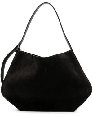 TOTEME Dark Sculpted Medium Shoulder Bag - Black
