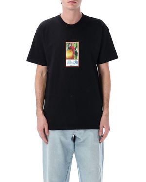 Huf Worldwide Crewneck T-Shirt - Black